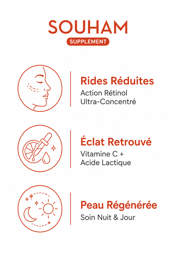 Souham® Crème  Anti-Âge (Globale Tout-en-Un) 100ml